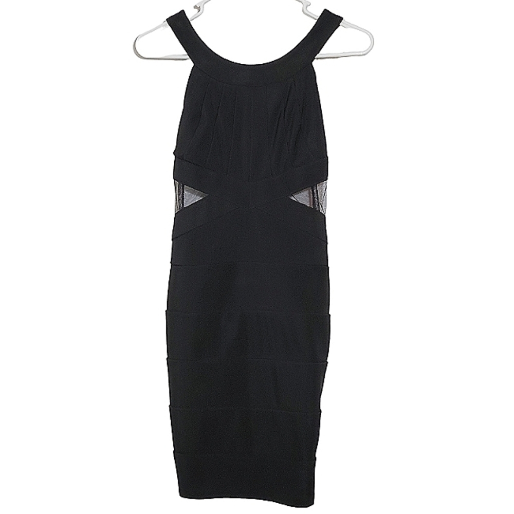 2520 * Bongo Bodycon Mini Dress Black Size 7 Vintage Y2K